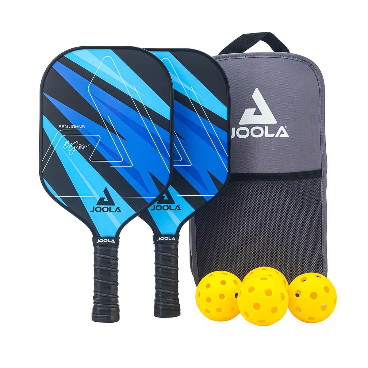 Ben Johns JOOLA Pickleball Set | 2 Paddles, 2 Balls, and Backpack