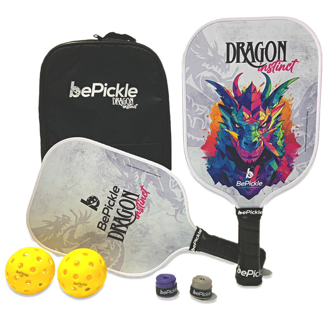 BePickle Dragon Set | 2 Paddles, 2 Balls, and Backpack