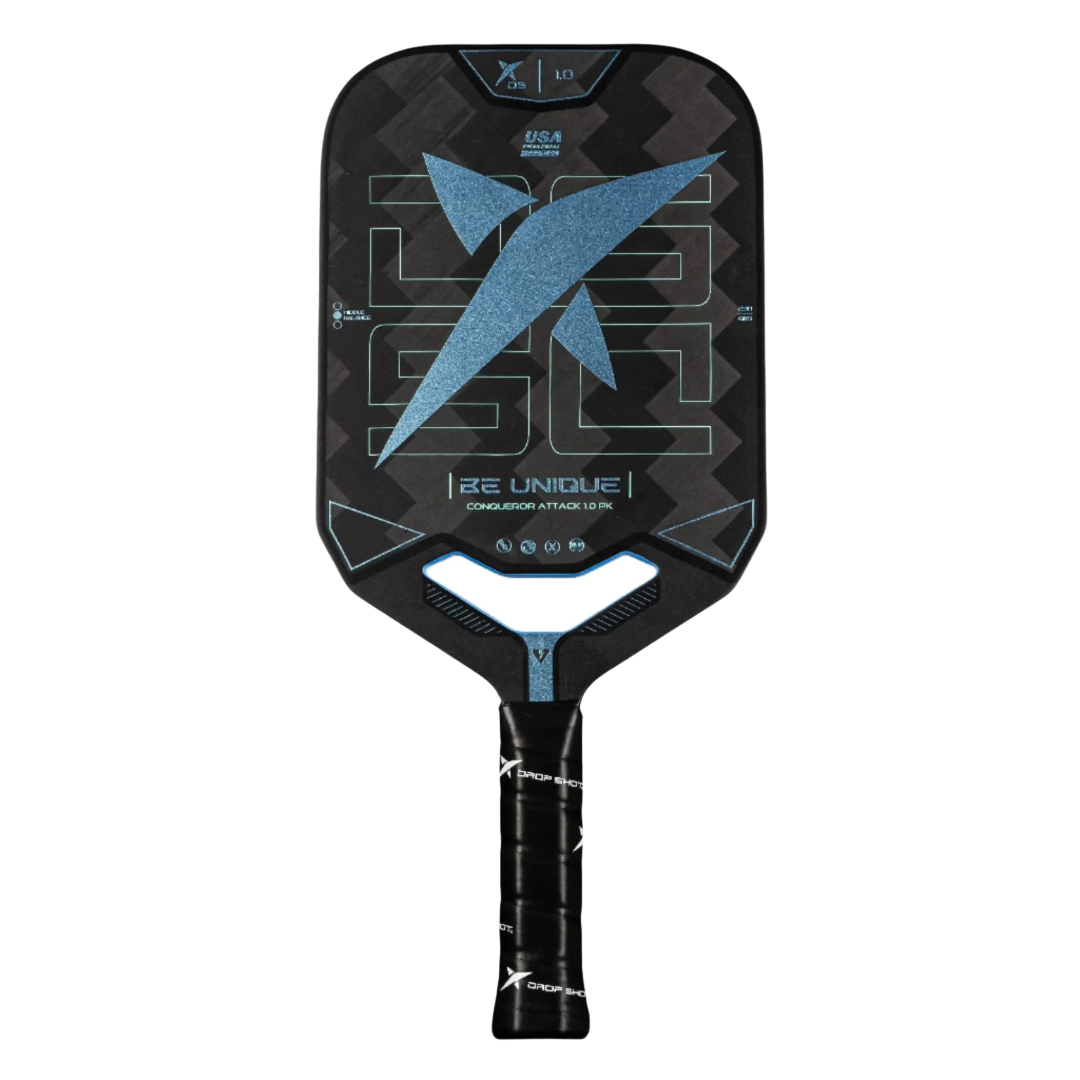 DropShot Conqueror Attack 1.0 Pickleball Paddle