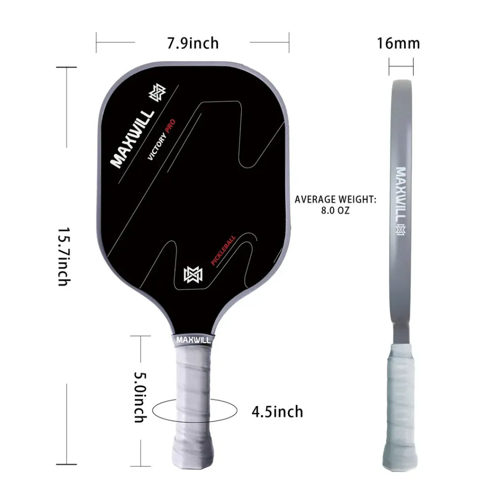 Maxwill Victory Pro X Carbon 16mm Pickleball Paddle