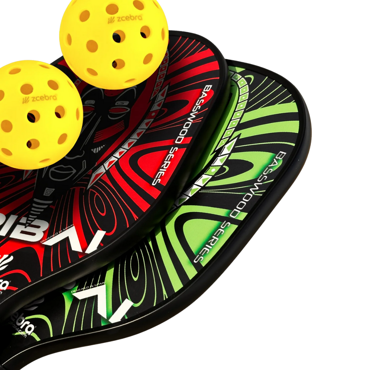 BASWOOD SERIES Zzebra Pickleball Set | 2 Blades, 2 Ball