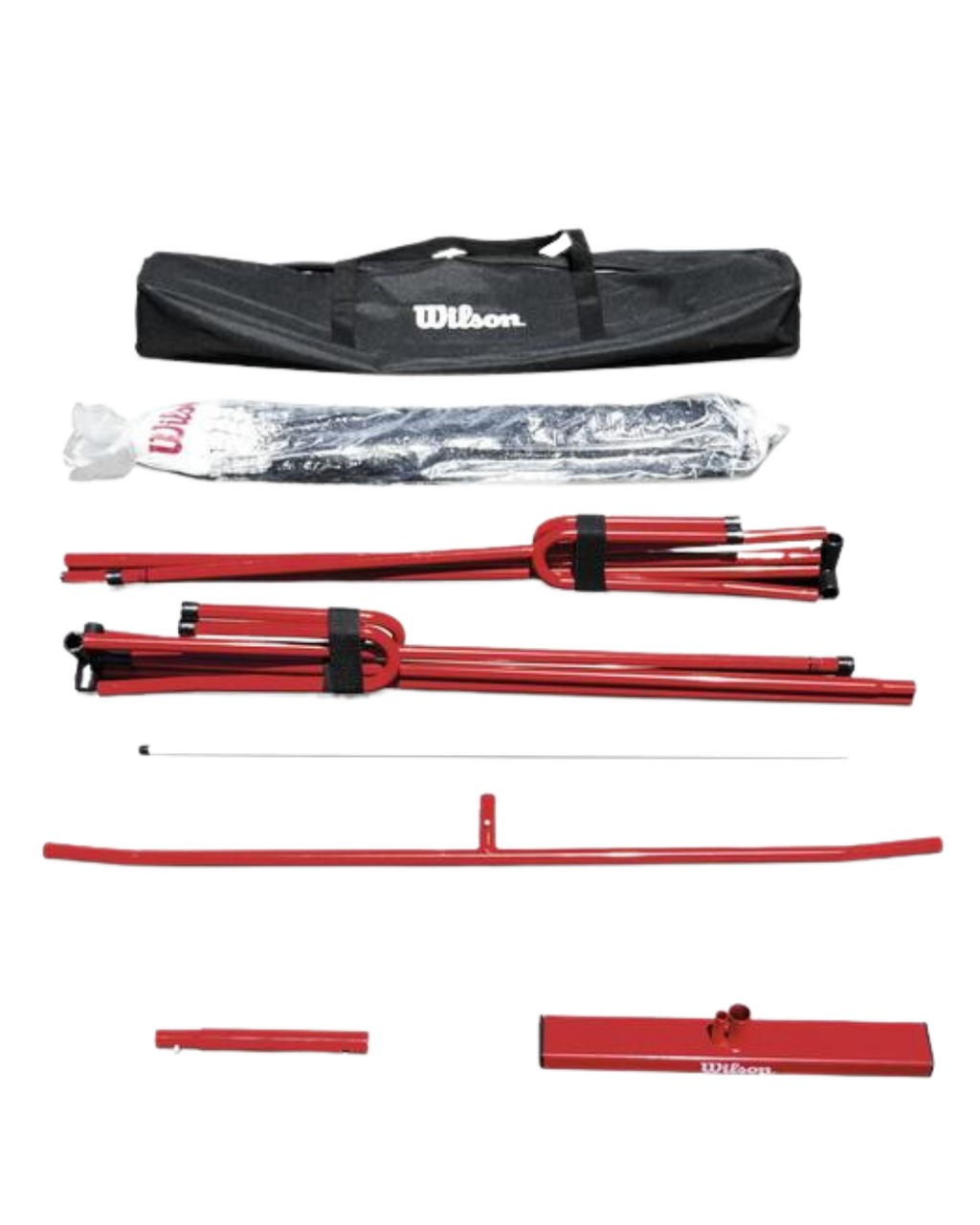 Wilson Red Portable Pickleball Net System