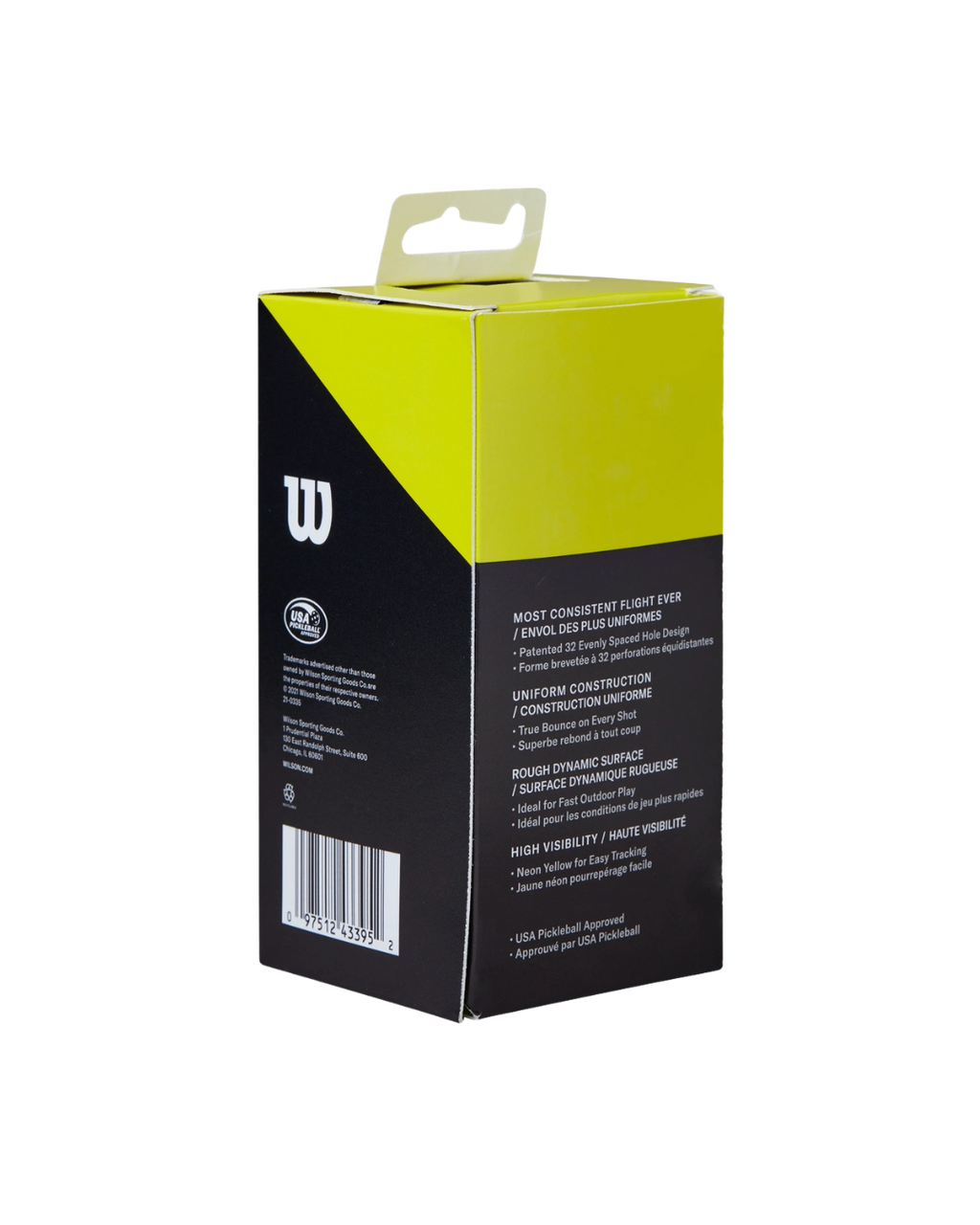 Wilson X2 TRU 32 Yellow Pickleball Balls | Superior Performance and Long-Lasting Durability