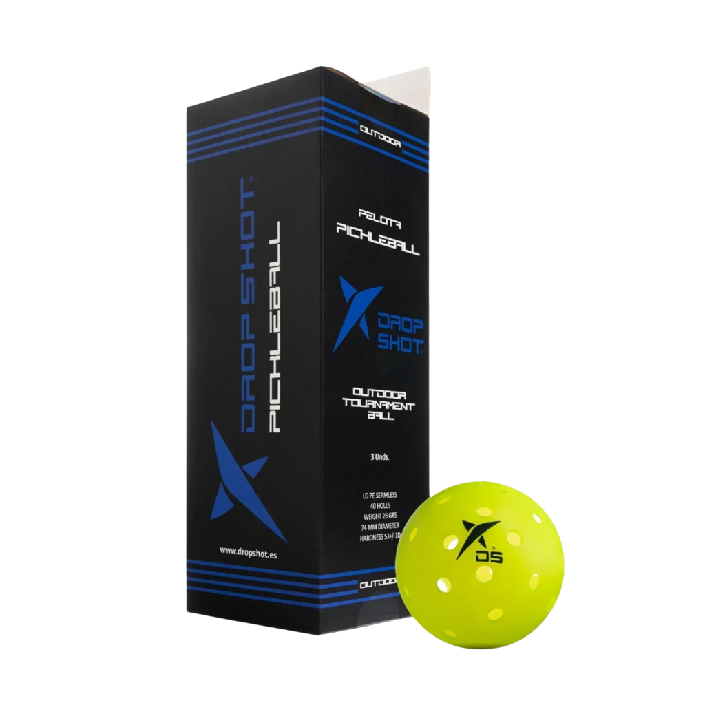 Drop Shot X3 Tournament Yellow Outdoor Pickleball Ball