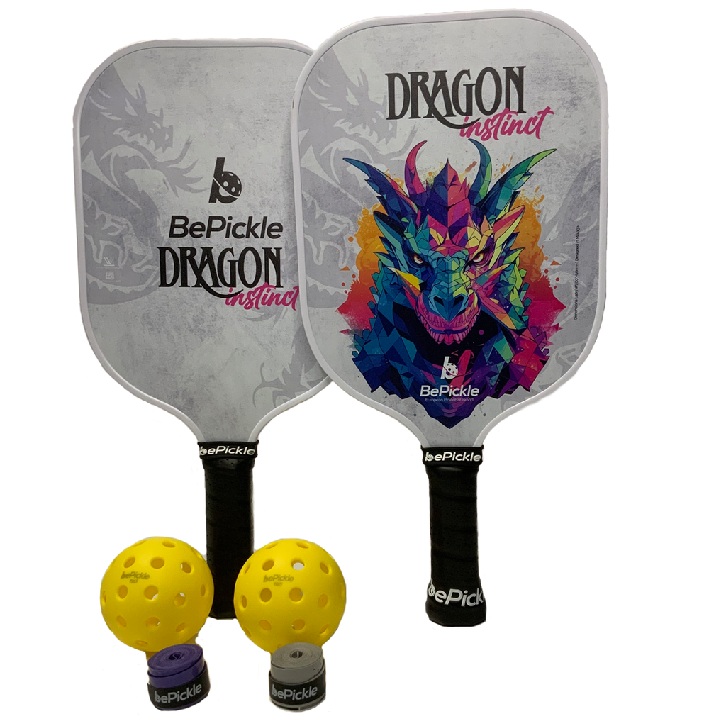 BePickle Dragon Set | 2 Paddles, 2 Balls, and Backpack