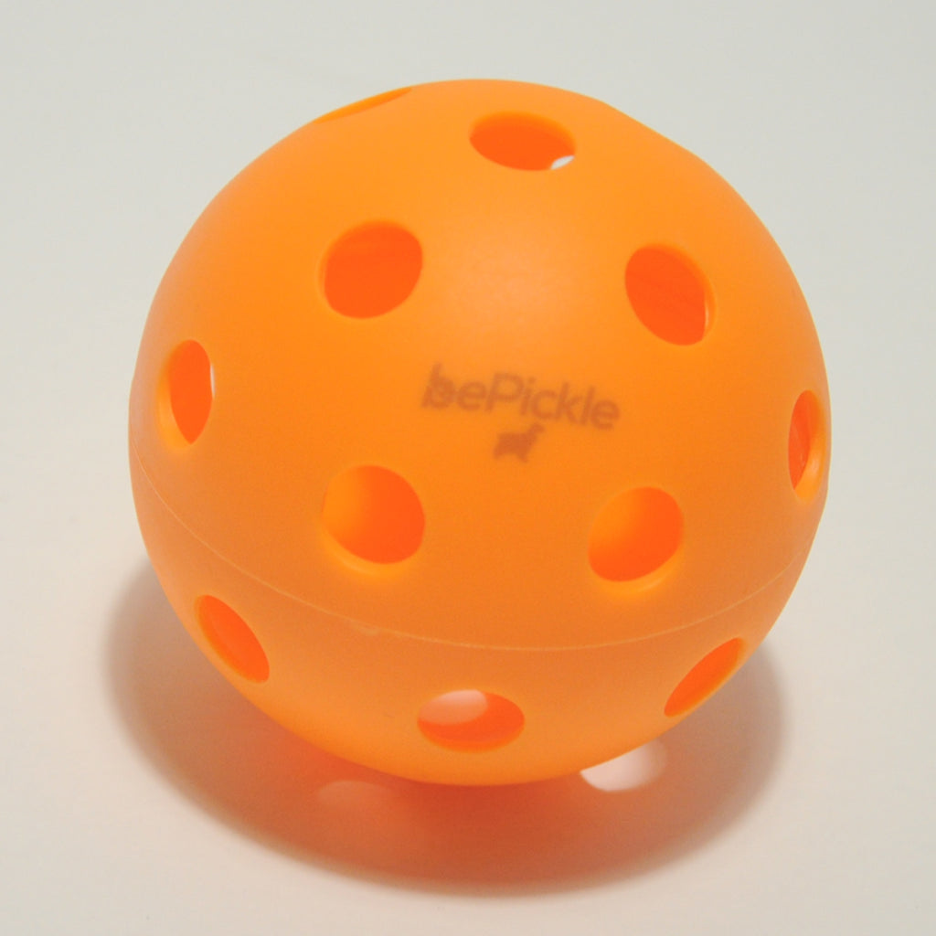 Set of 6 Indoor Pickleball Balls “Pickles Dog” | Orange