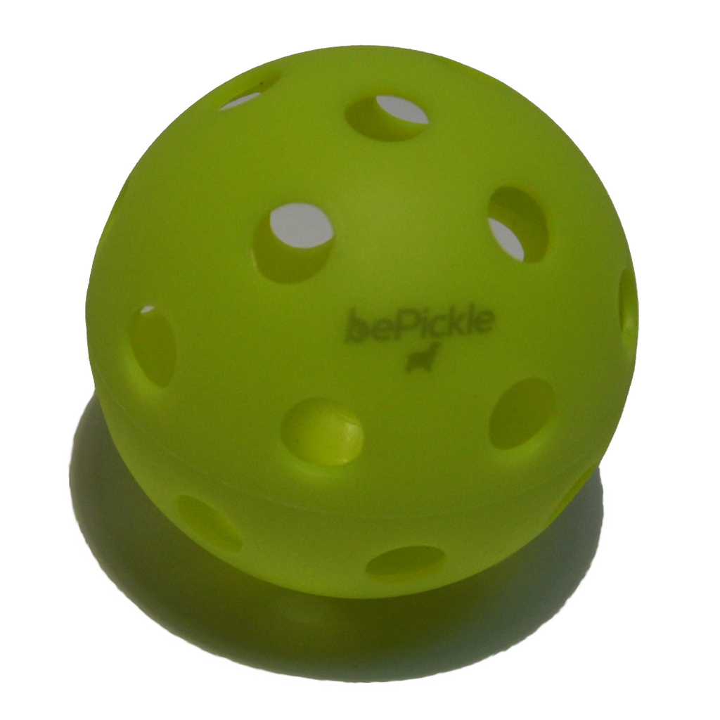 Set of 6 Indoor Pickleball Balls “Pickles Dog” | Green