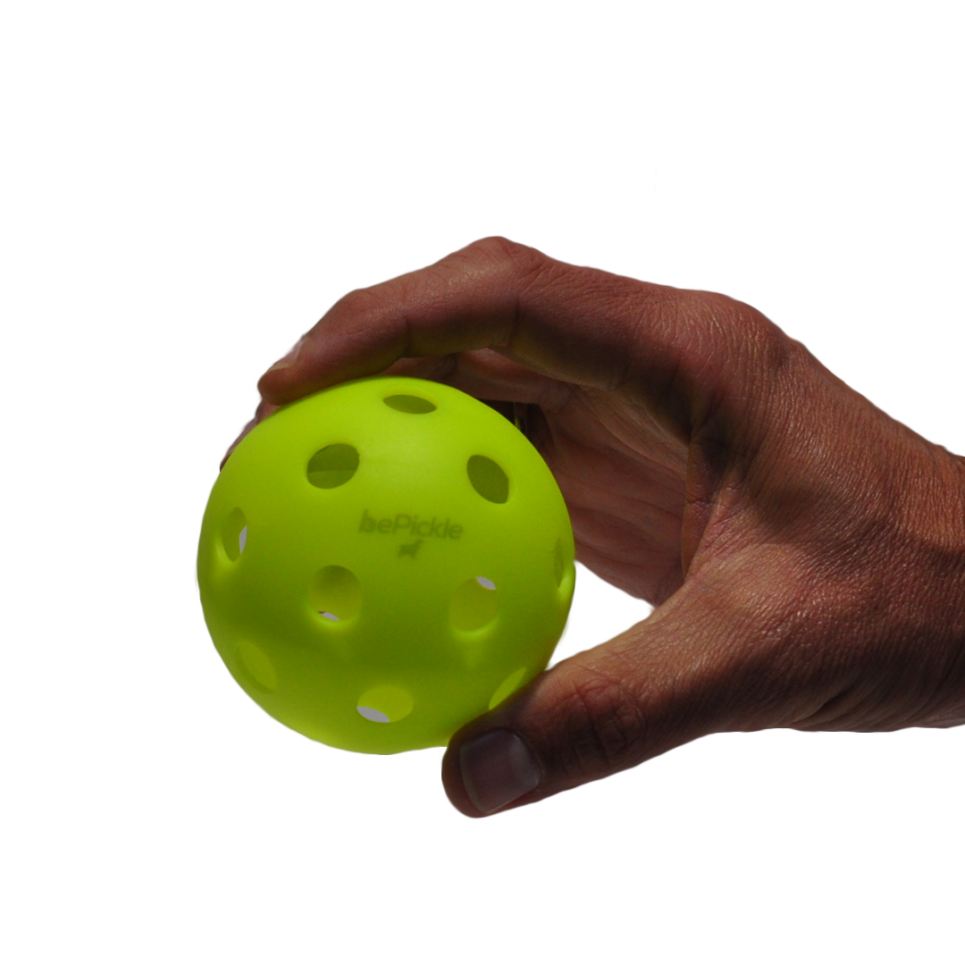 Set of 6 Indoor Pickleball Balls “Pickles Dog” | Green