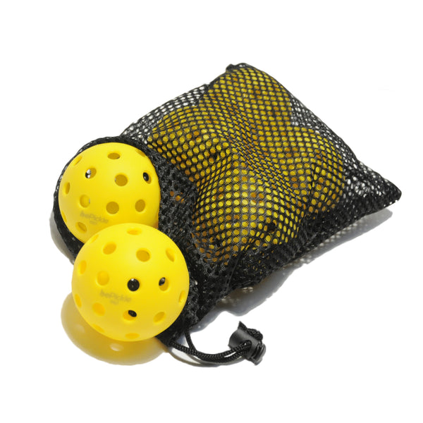 Set de 6 Bolas Pickleball Exterior 1965 Amarillo
