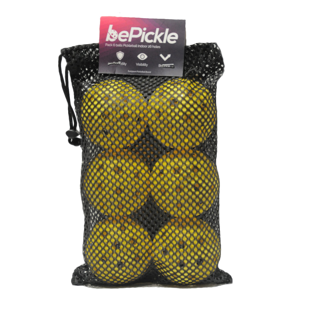 Set of 6 "1965" Outdoor Pickleball Balls | Yellow