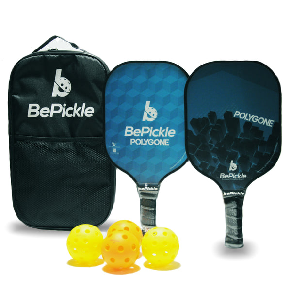 Set Polygone BePickle | 2 Palas, 4 Pelotas y Mochila