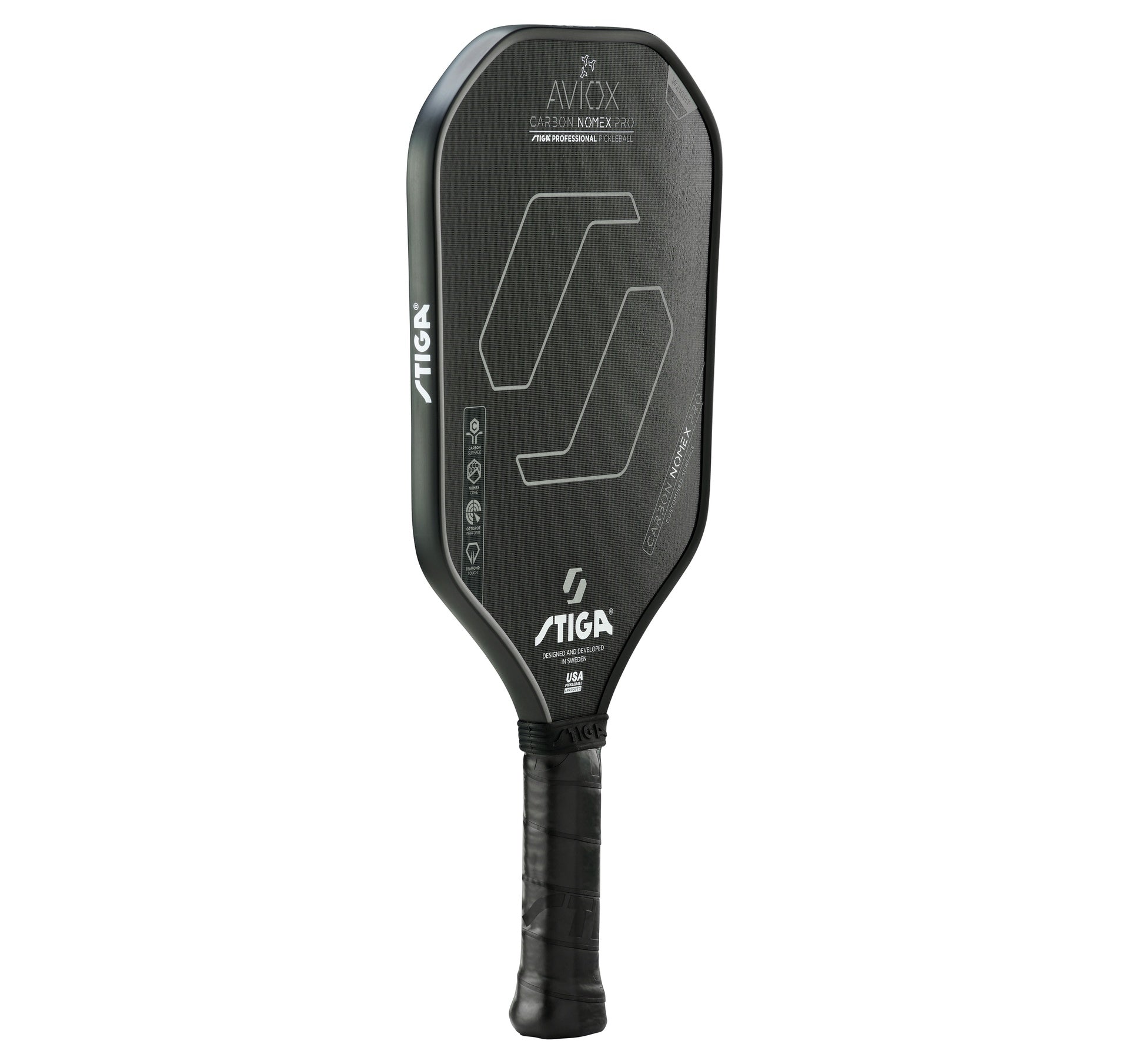 Stiga Aviox Carbon Nomex Pro Silver Pickleball Paddle
