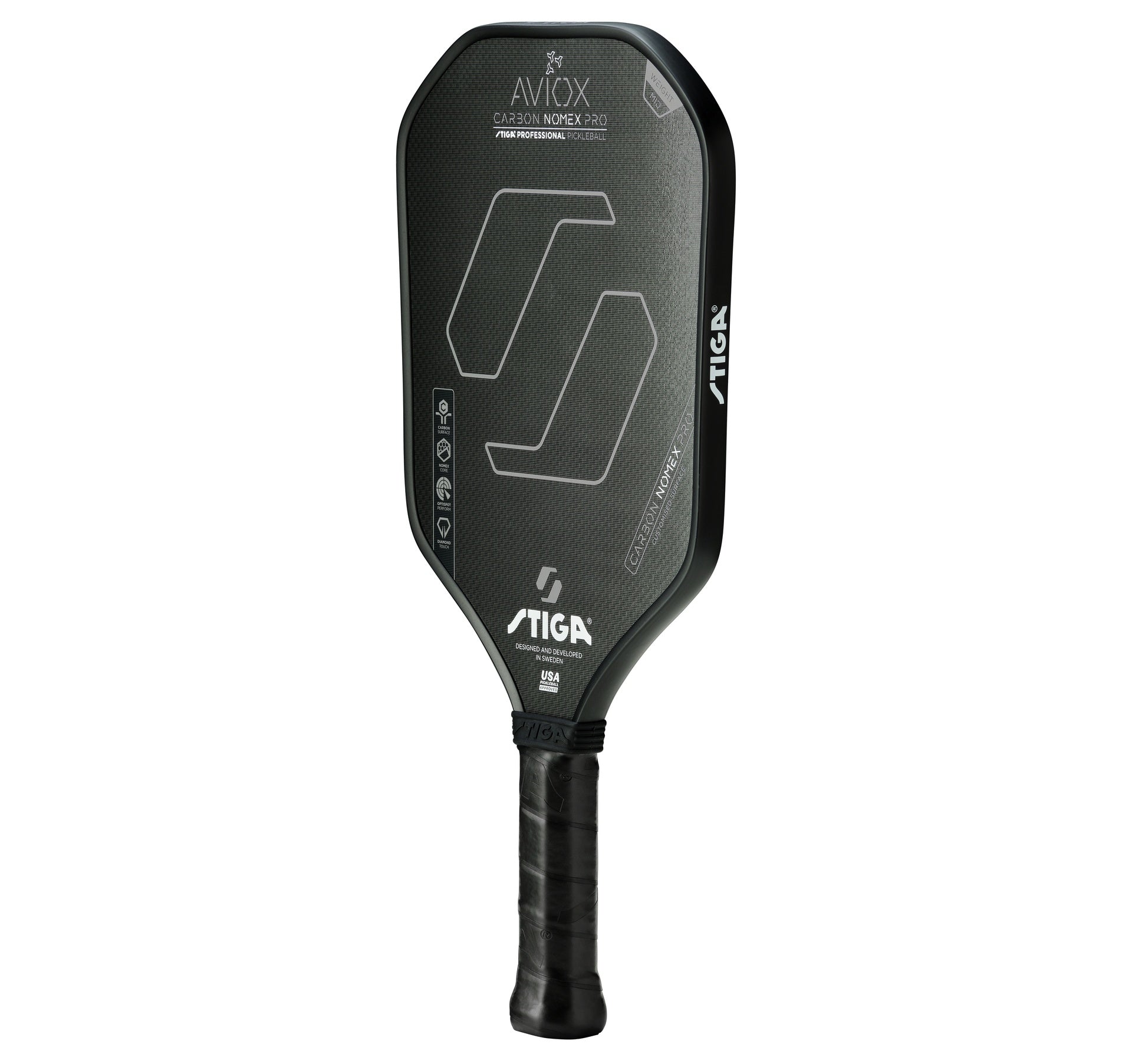Stiga Aviox Carbon Nomex Pro Gold Pickleball Racket
