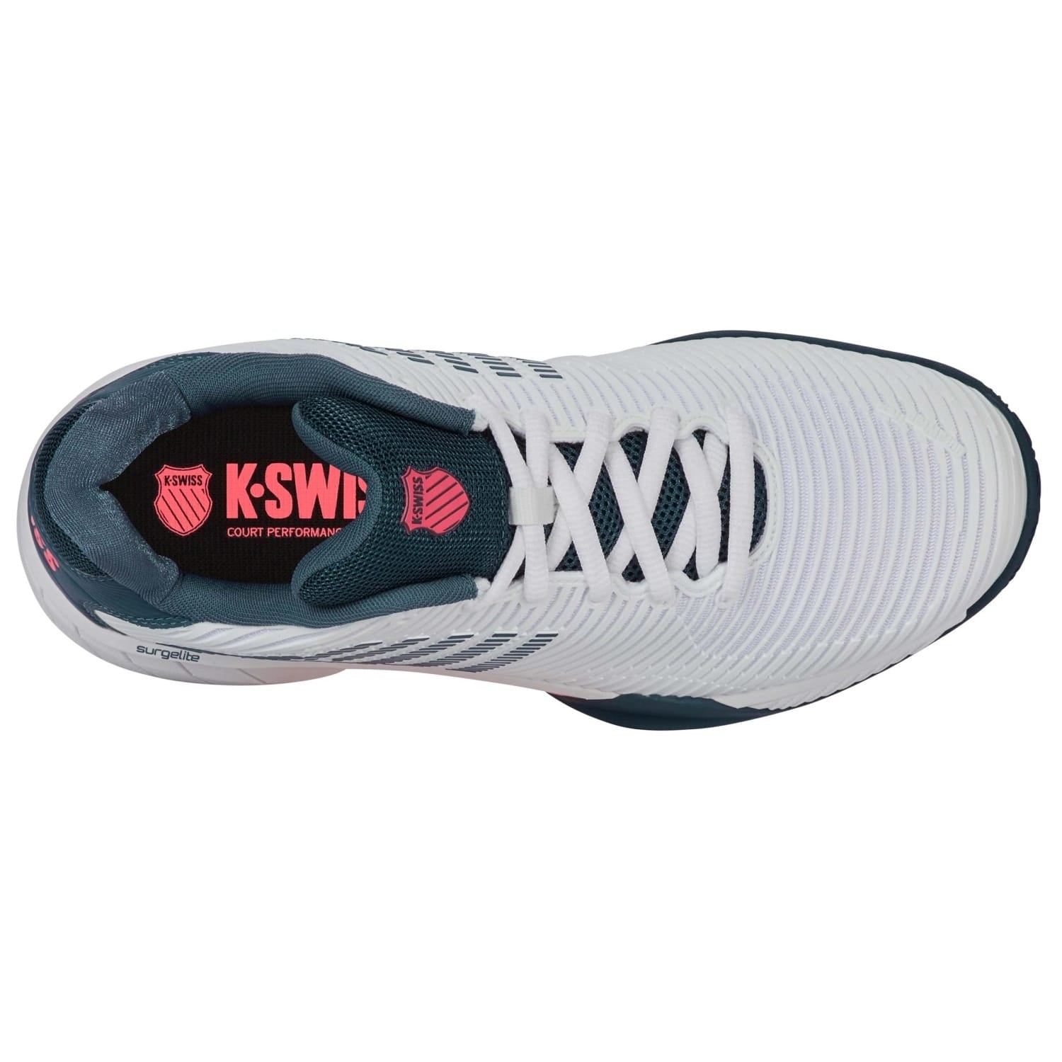 K-Swiss Hypercourt Express 2 HB Sneakers | White/Blue/Pink